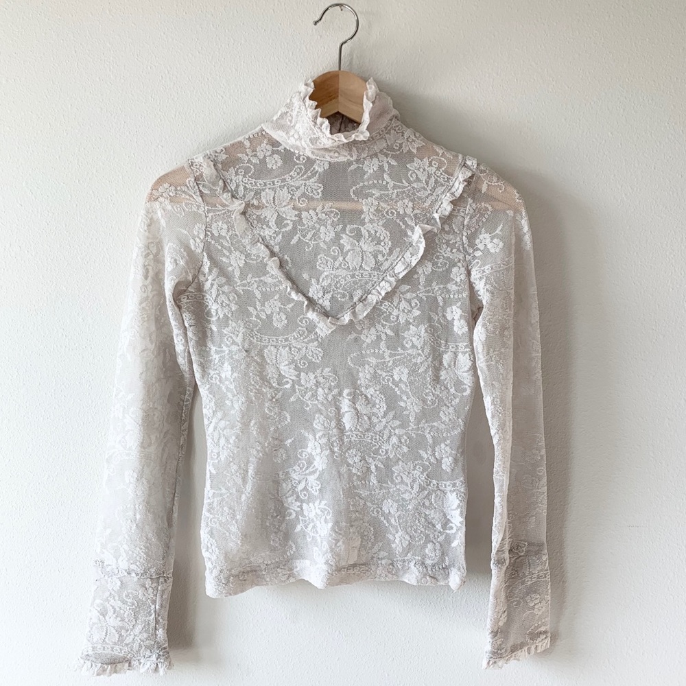 Vintage H&M long sleeve lace top
